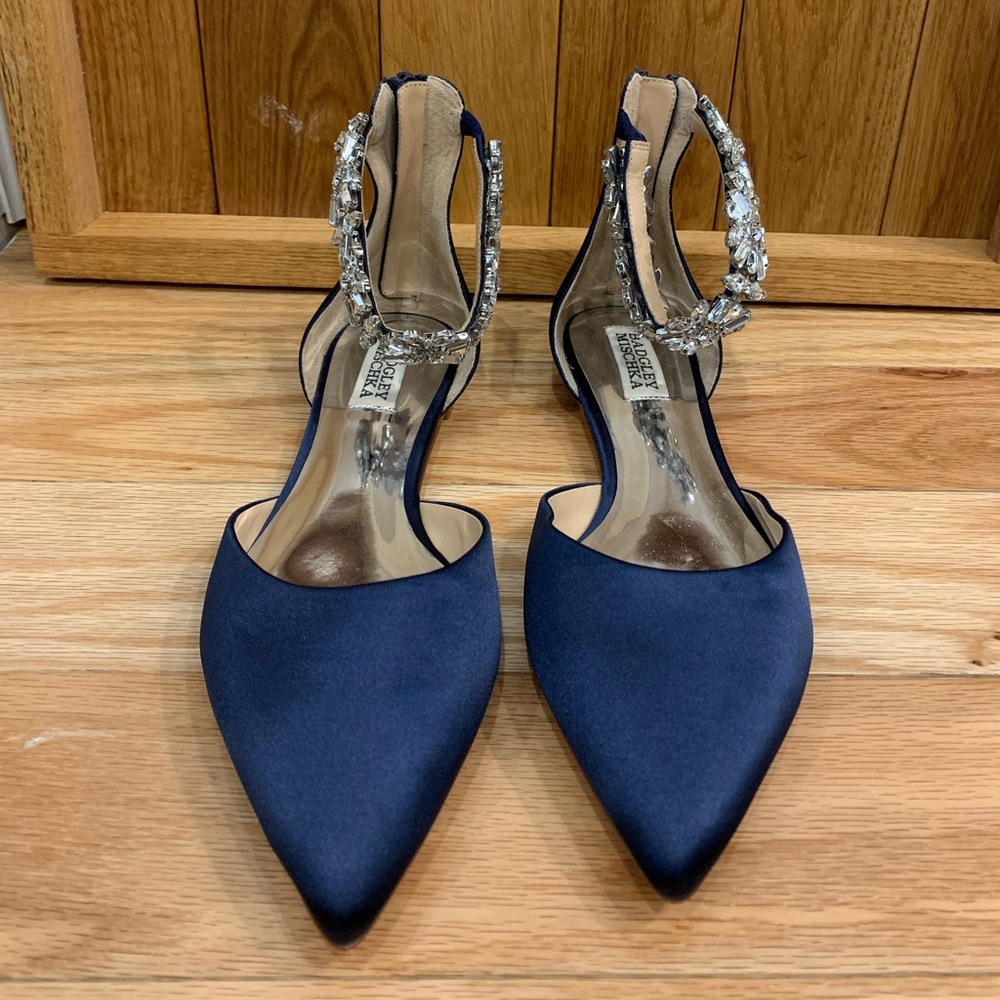 Badgley Mischka embellished flats